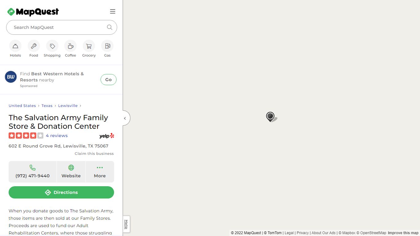 The Salvation Army Family Store & Donation Center - MapQuest